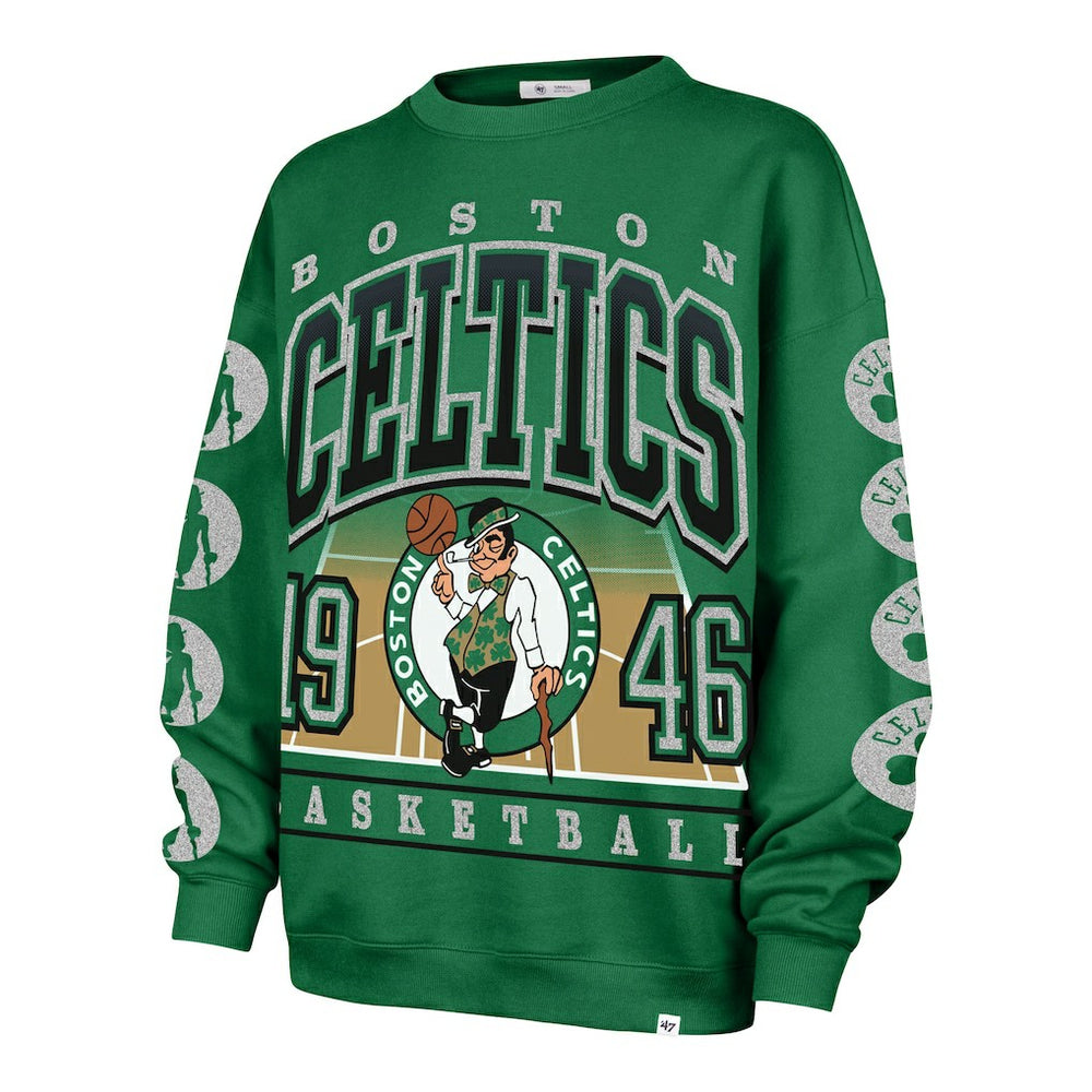 Boston Celtics '47 Women's Go Big Oversized Sweatshirt Kelly Green | 47 brand discount