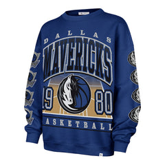 Dallas Mavericks '47 Women's Go Big Oversized Sweatshirt for sale Blue | 47 brand outlet