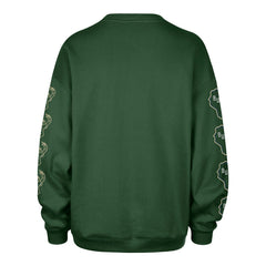 Milwaukee Bucks '47 Women's Go Big Oversized Sweatshirt Hunter Green | 47 brand US