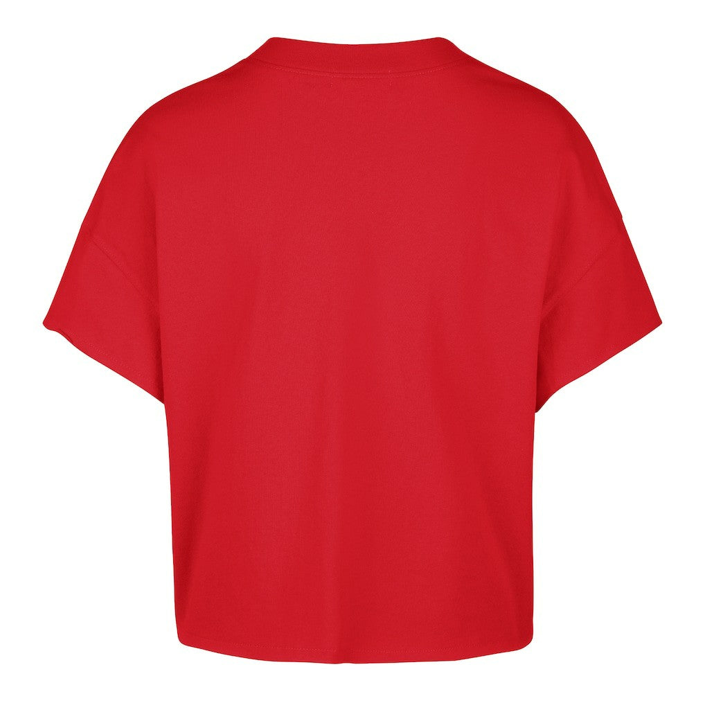 Chicago Bulls '47 Women's Elation Oversized Notch Neck T-Shirt for sale Red | 47 brand discount