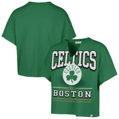 Boston Celtics '47 Women's Elation Oversized Notch Neck T-Shirt Kelly Green | 47 brand online