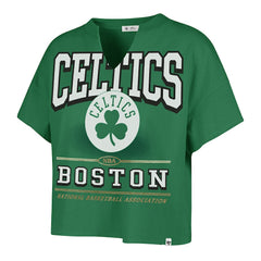 Boston Celtics '47 Women's Elation Oversized Notch Neck T-Shirt Kelly Green | 47 brand online