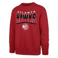 Atlanta Hawks '47 Unisex Brush By Headline Crewneck Sweatshirt Red | 47 brand Lifestyle