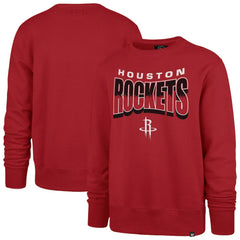 Houston Rockets '47 Unisex Brush By Headline Crewneck Sweatshirt for sale Red | 47 brand Near Me