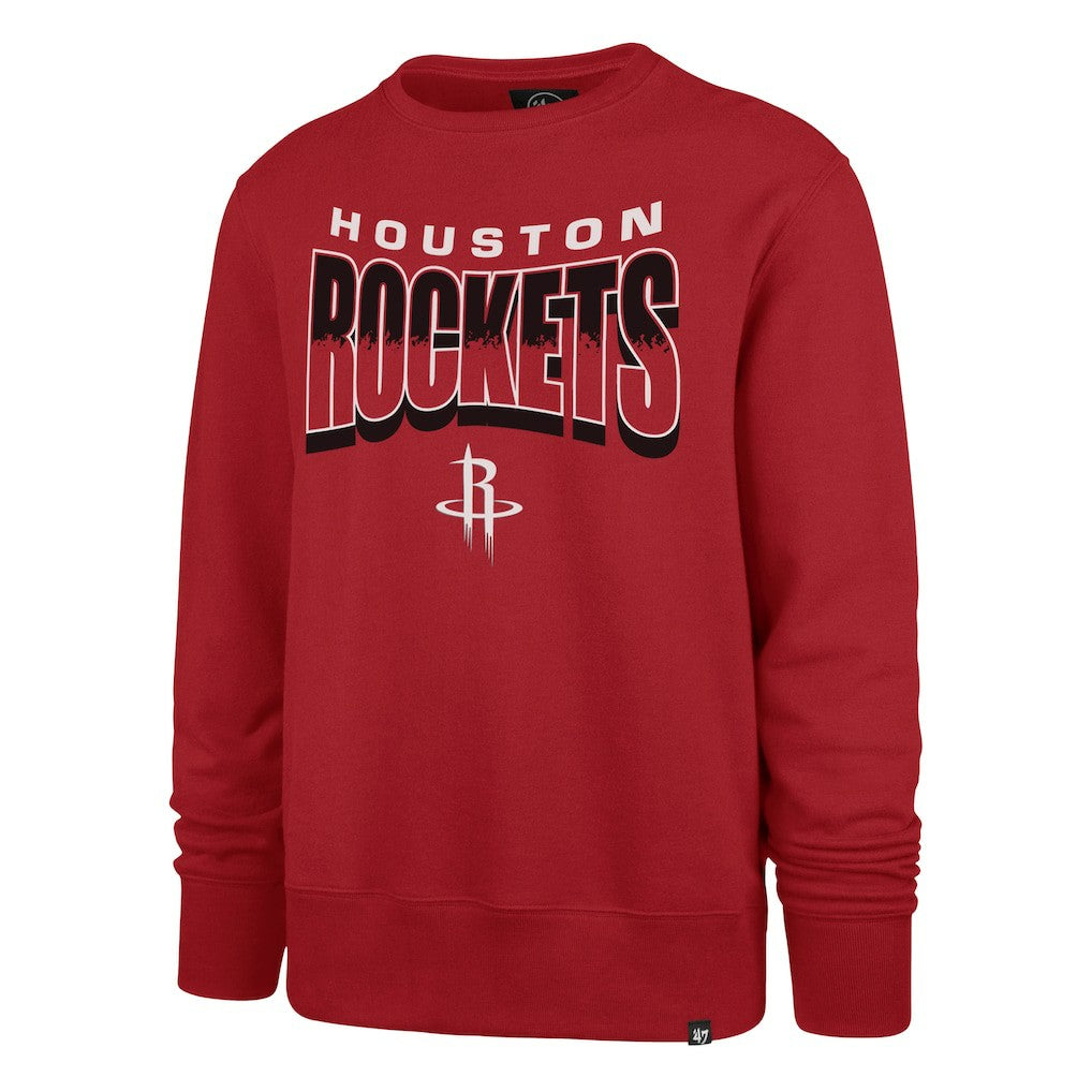 Houston Rockets '47 Unisex Brush By Headline Crewneck Sweatshirt for sale Red | 47 brand Near Me