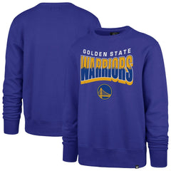 Golden State Warriors '47 Unisex Brush By Headline Crewneck Sweatshirt for sale Royal | 47 brand outlet