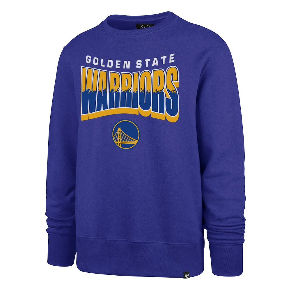 Golden State Warriors '47 Unisex Brush By Headline Crewneck Sweatshirt for sale Royal | 47 brand outlet
