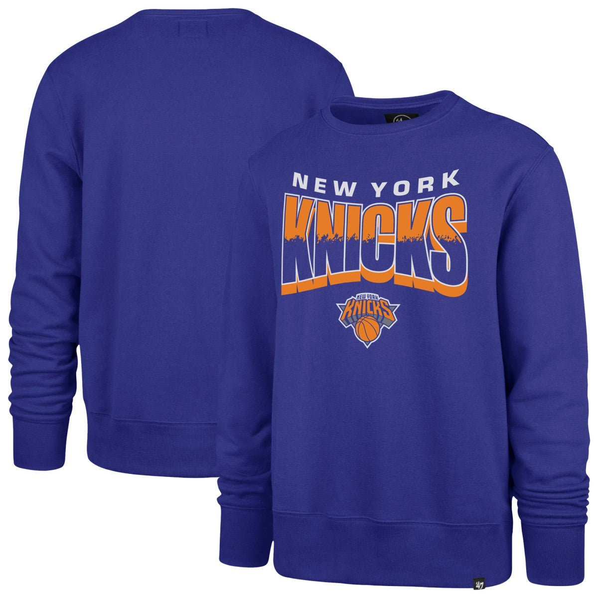 New York Knicks '47 Unisex Brush By Headline Crewneck Sweatshirt Blue | 47 brand online