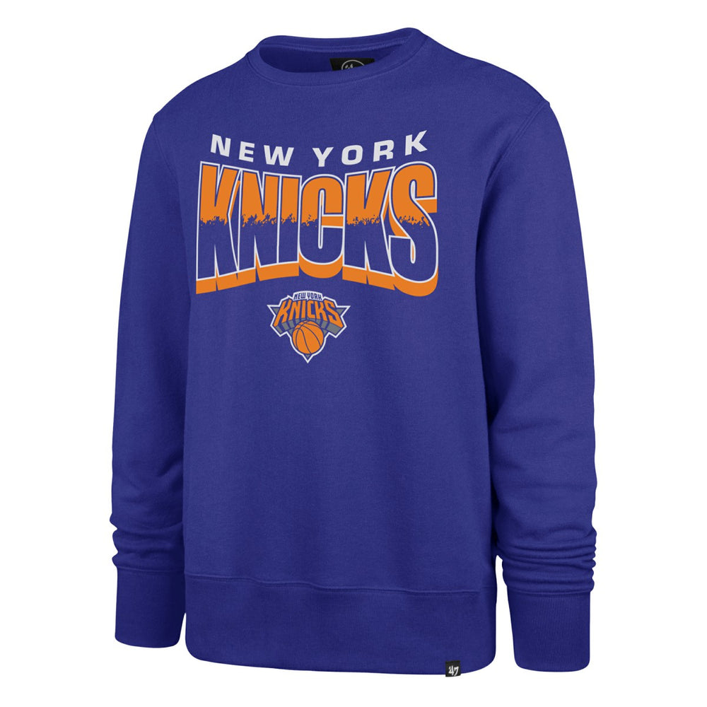 New York Knicks '47 Unisex Brush By Headline Crewneck Sweatshirt Blue | 47 brand online