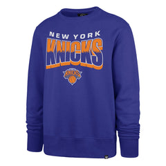 New York Knicks '47 Unisex Brush By Headline Crewneck Sweatshirt Blue | 47 brand online
