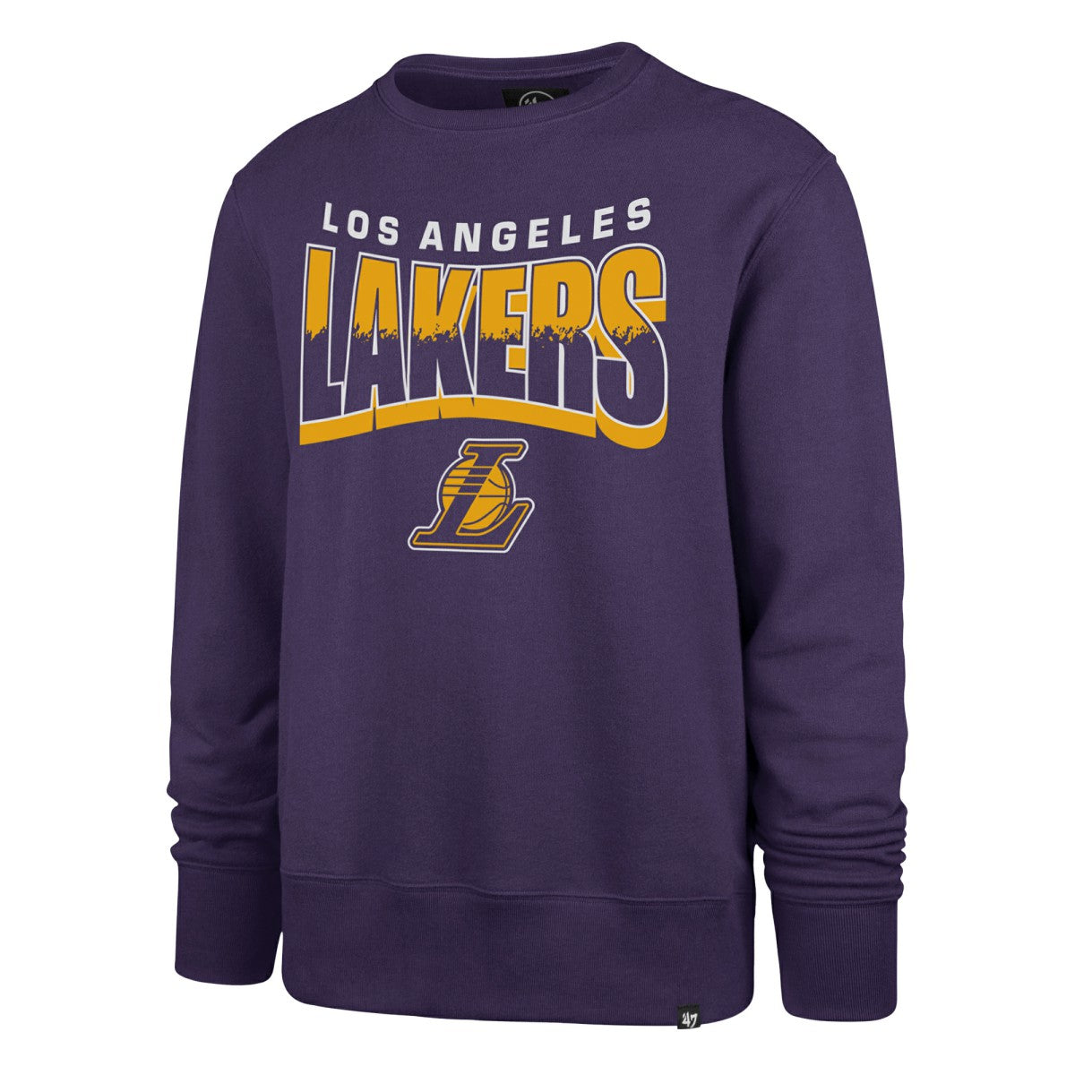 Los Angeles Lakers '47 Unisex Brush By Headline Crewneck Sweatshirt Purple | 47 brand Lifestyle