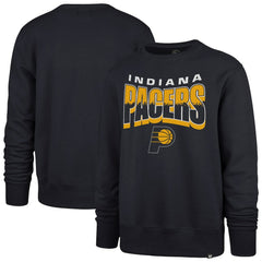 Indiana Pacers '47 Unisex Brush By Headline Crewneck Sweatshirt Navy | 47 brand