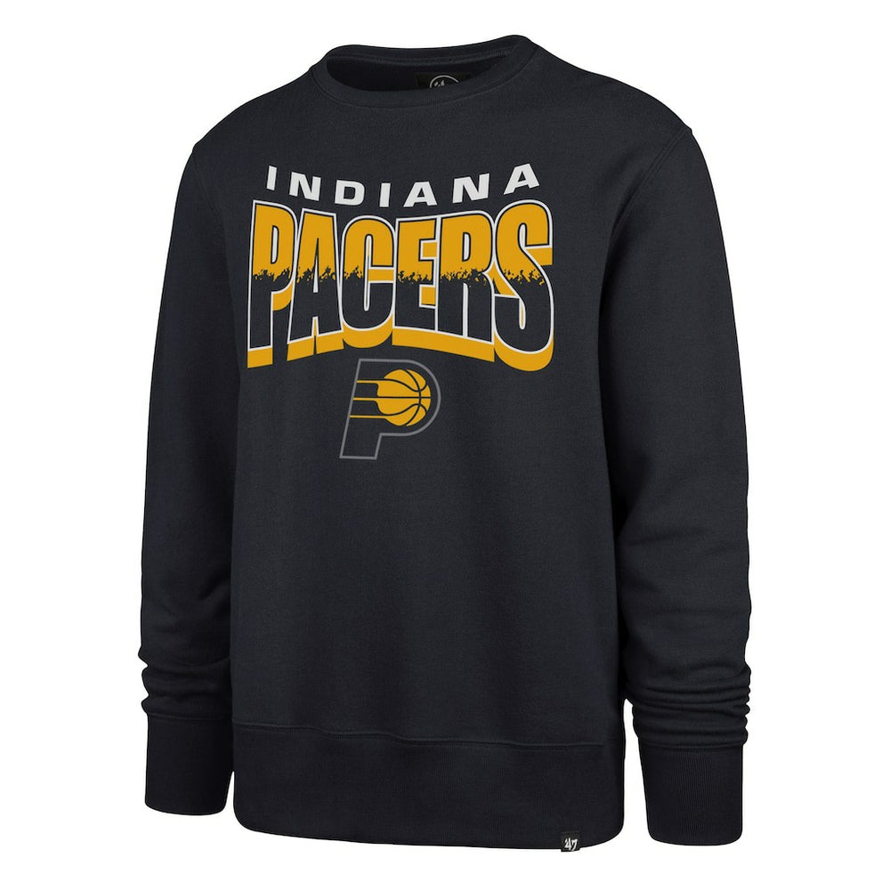 Indiana Pacers '47 Unisex Brush By Headline Crewneck Sweatshirt Navy | 47 brand