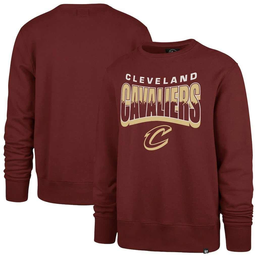 Cleveland Cavaliers '47 Unisex Brush By Headline Crewneck Sweatshirt for sale Wine | 47 brand