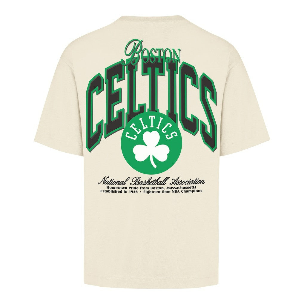 Boston Celtics '47 Unisex Crossover Collection Foundation Pocket T-Shirt Cream | 47 brand Lifestyle