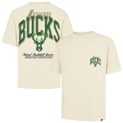 Milwaukee Bucks '47 Unisex Crossover Collection Foundation Pocket T-Shirt Cream | 47 brand for sale
