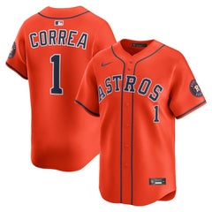 Carlos Correa Houston Astros Nike Alternate Limited Player Jersey - Orange - Nike Lifestyle