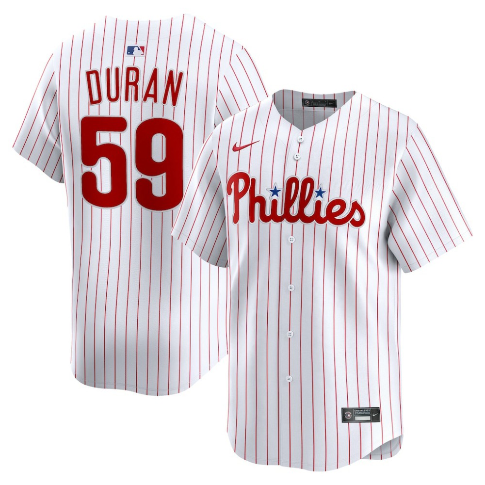Jhoan Duran Philadelphia Phillies Nike Home Limited Player Jersey - White - Nike Lifestyle