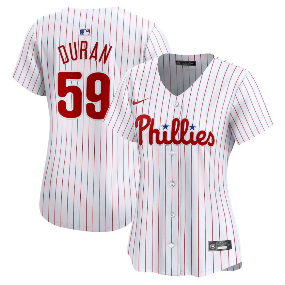 Jhoan Duran Philadelphia Phillies Nike Women's Home Limited Player Jersey - White - Nike Lifestyle
