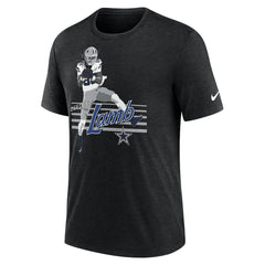 Nike CeeDee Lamb Dallas Cowboys Player Graphic T-Shirt Heather Black