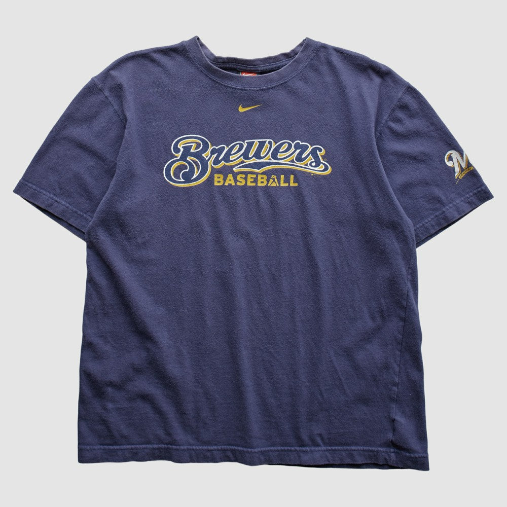 Milwaukee Brewers Nike 2004 T-Shirt - Navy - Vintage - Nike Online