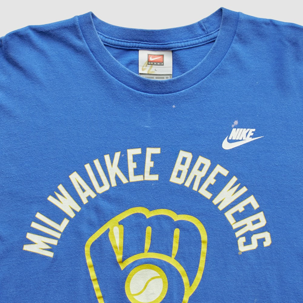 Milwaukee Brewers Nike 2000s T-Shirt - Blue - Vintage - Nike Lifestyle