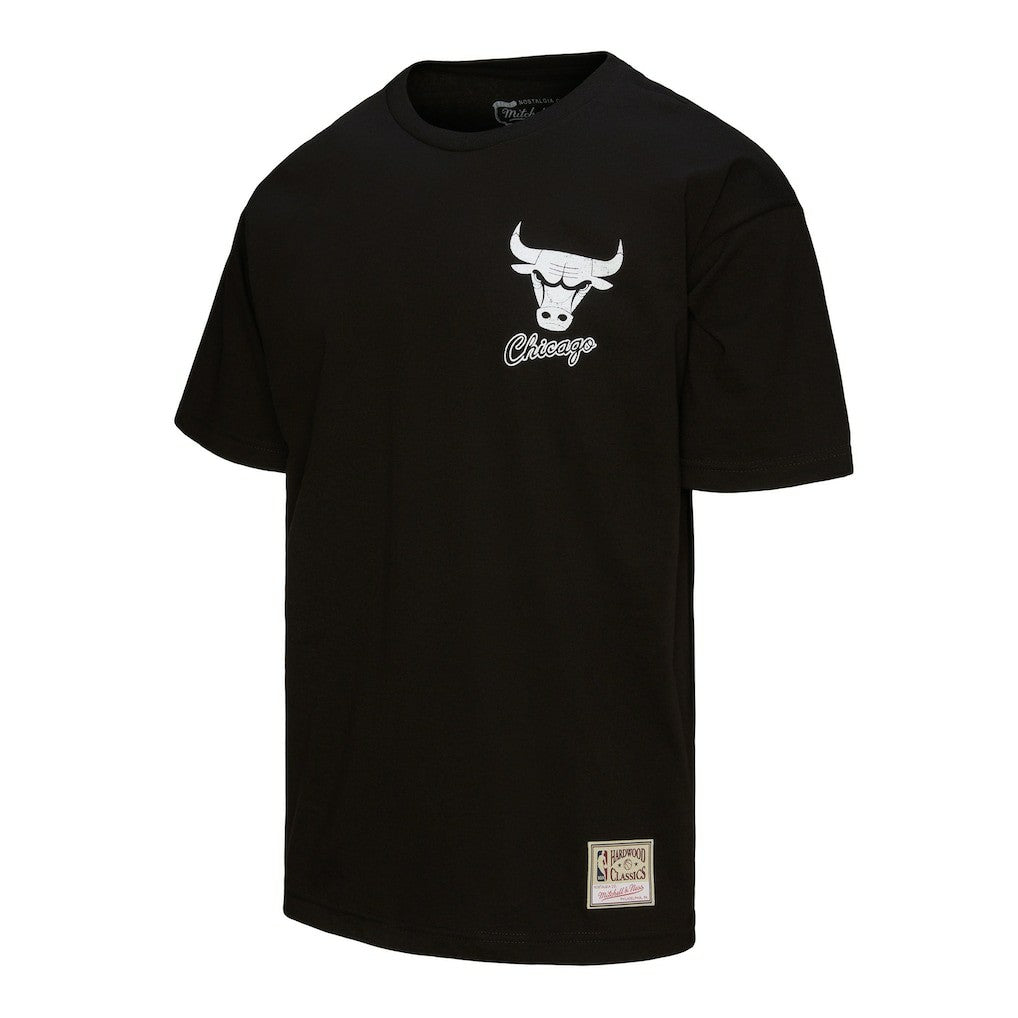 Chicago Bulls Hardwood Classics Overlap T-Shirt for sale Black | Mitchell & Ness outlet