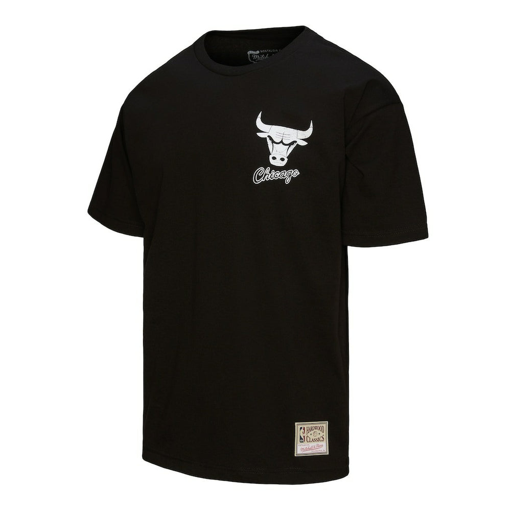 Chicago Bulls Hardwood Classics Overlap T-Shirt for sale Black | Mitchell & Ness outlet