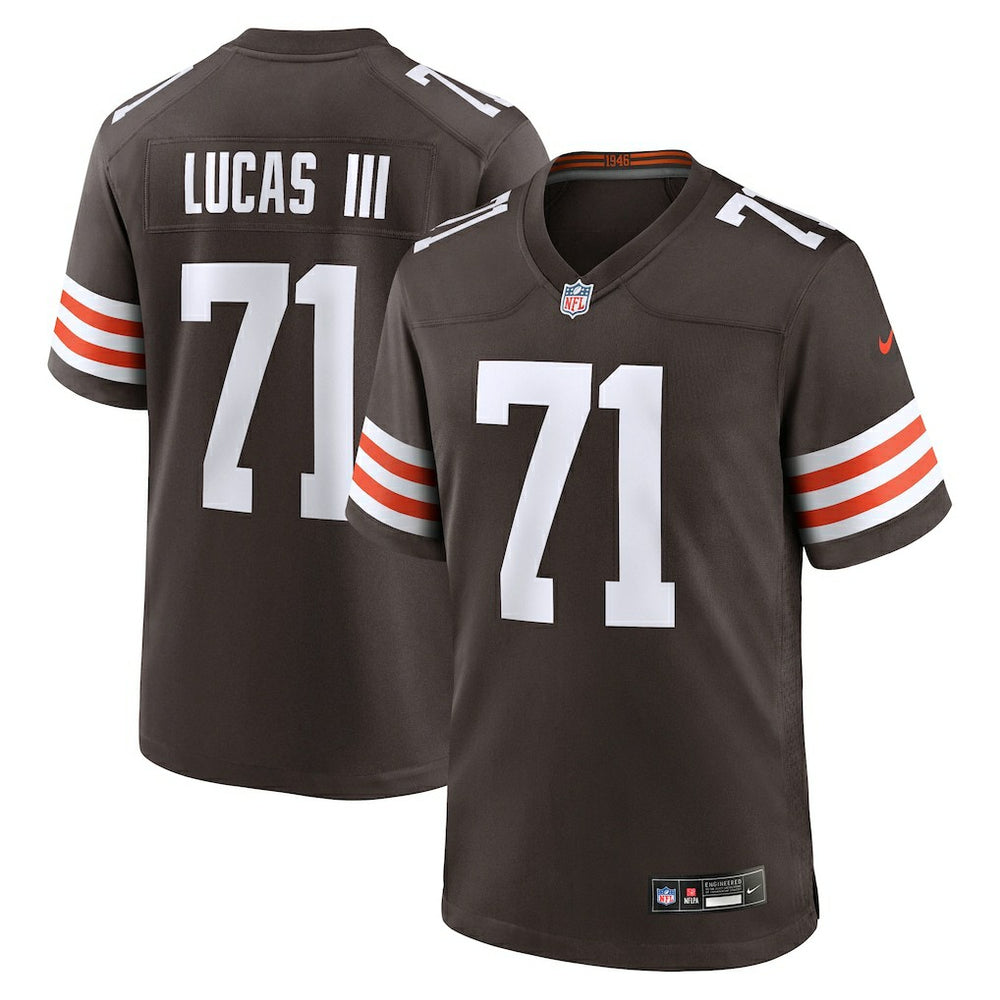 Nike Cornelius Lucas Cleveland Browns Team Game Jersey Brown