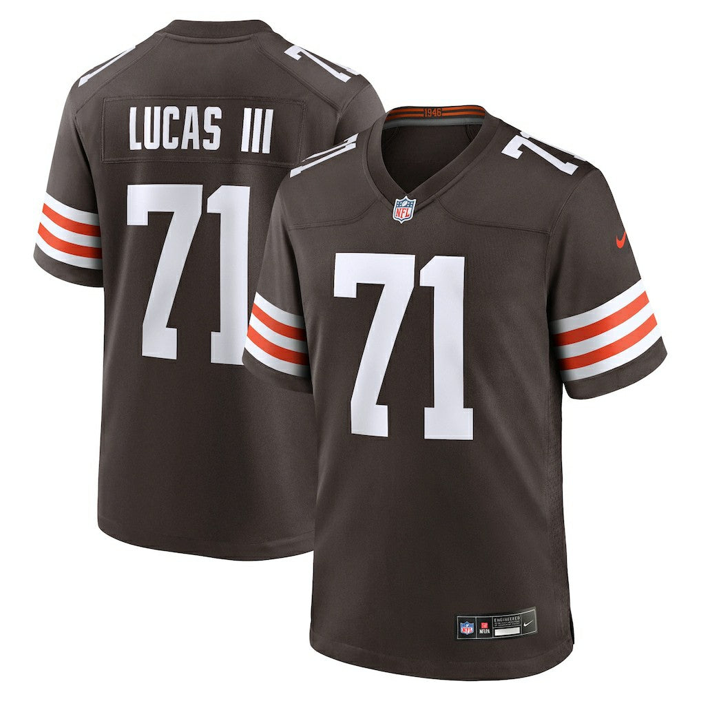 Nike Cornelius Lucas Cleveland Browns Team Game Jersey Brown