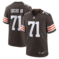 Nike Cornelius Lucas Cleveland Browns Team Game Jersey Brown