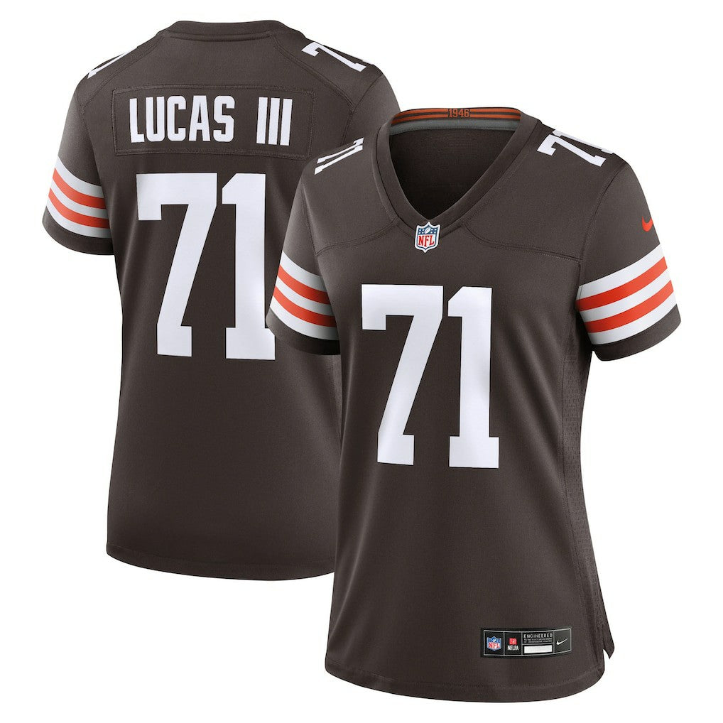 Nike Cornelius Lucas Cleveland Browns Women's Team Game Jersey Brown