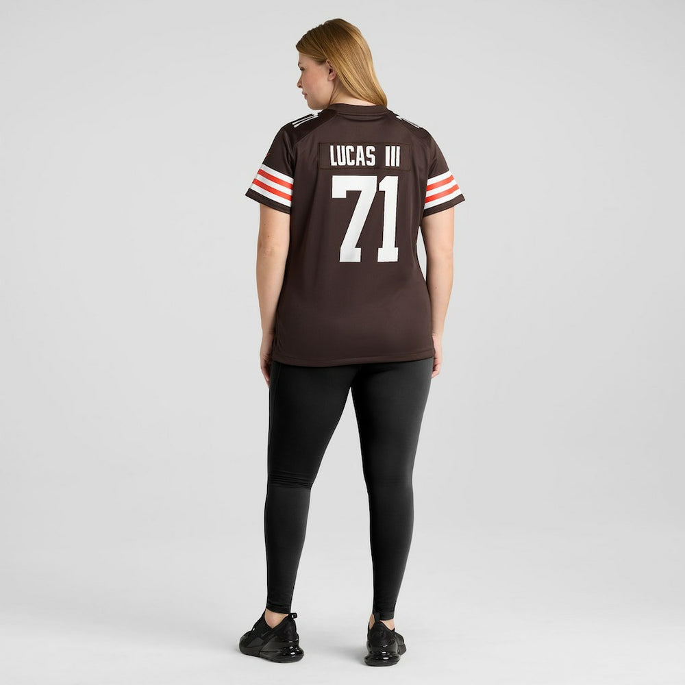 Nike Cornelius Lucas Cleveland Browns Women's Team Game Jersey Brown