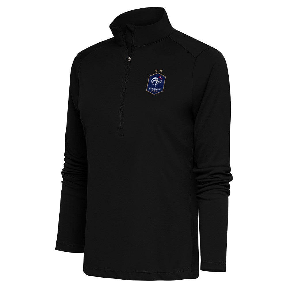 France National Team Antigua Women's Statement Half-Zip Pullover Black