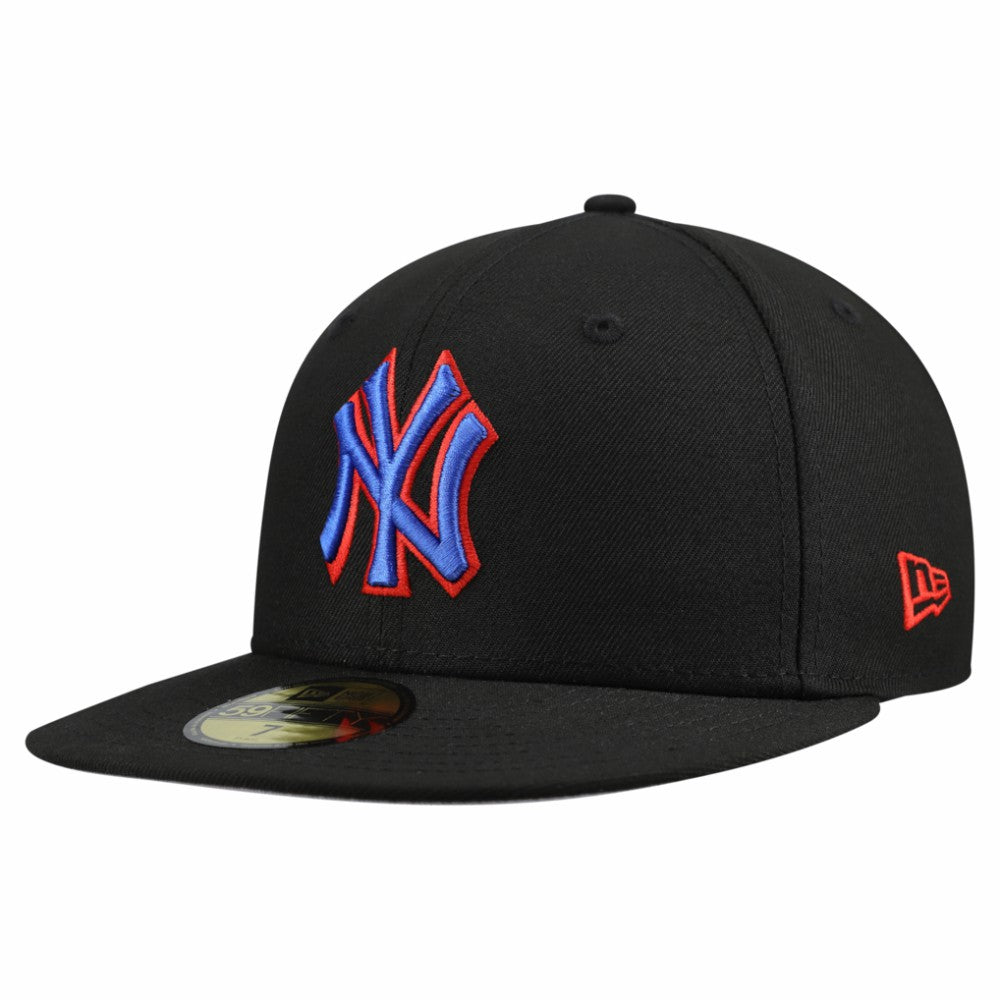 New York Yankees New Era Dominican Republic 59FIFTY Fitted Hat - Black - New Era Discount