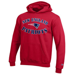 New England Patriots Champion Youth Powerblend Fleece Hoodie Red