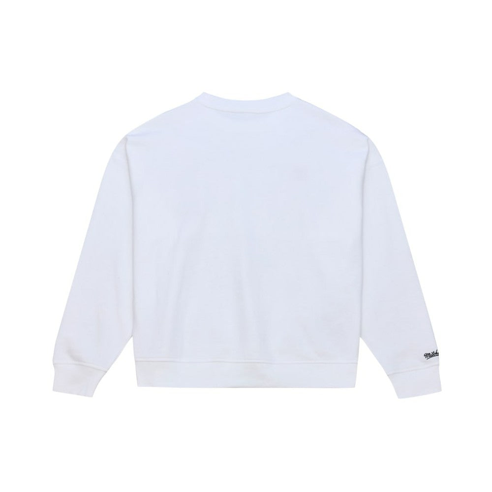 San Diego Padres Mitchell & Ness Women's Oversized Cooperstown Sweatshirt - White - Mitchell & Ness on Sale