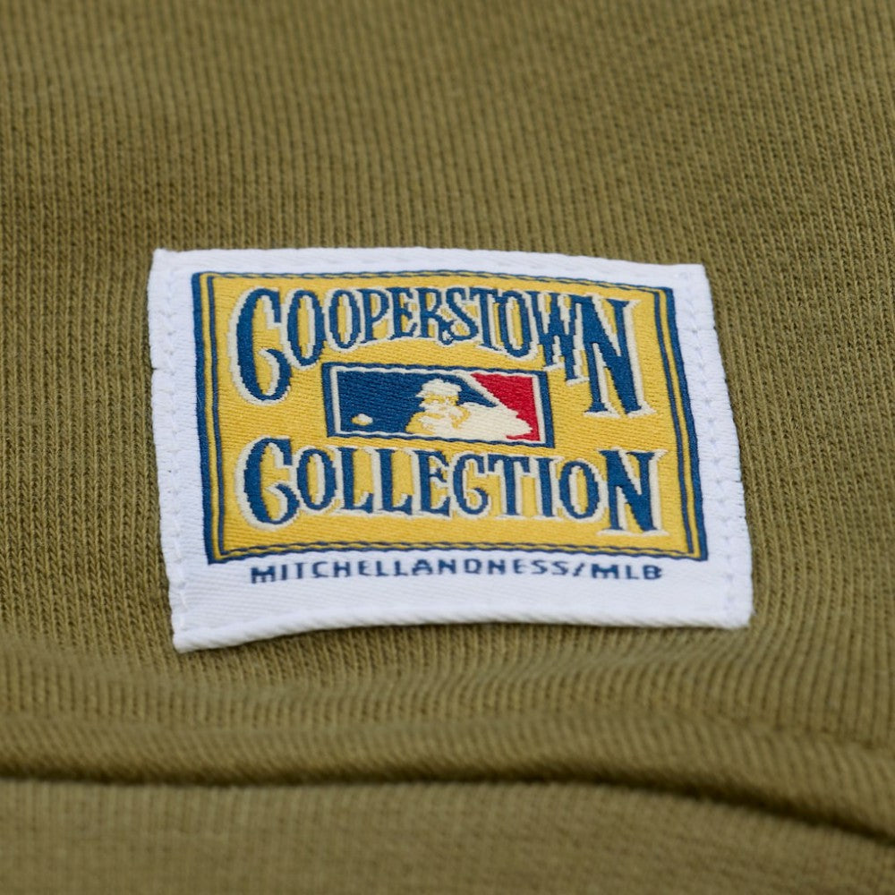 San Diego Padres Mitchell & Ness Women's Oversized Crewneck Sweatshirt - Olive - Mitchell & Ness Lifestyle