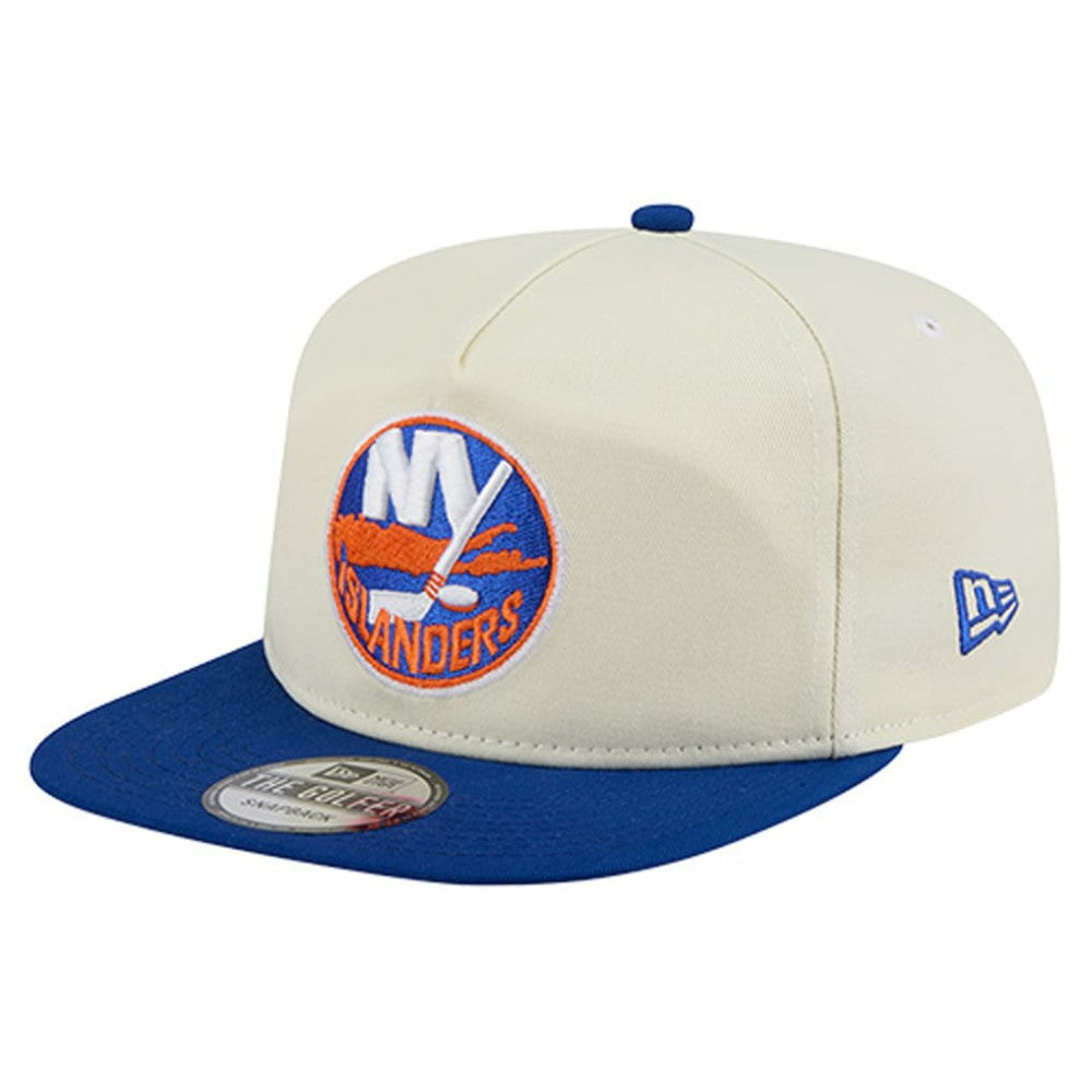 New York Islanders New Era Golfer Adjustable Hat - Cream - NHL 203374800