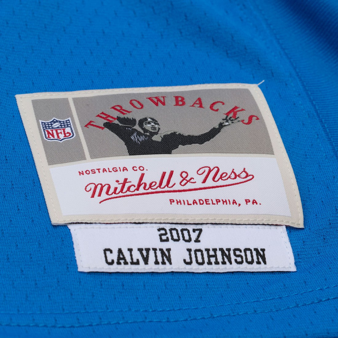 Mitchell & Ness Calvin Johnson Detroit Lions x Golf Wang Unisex 2007 Legacy Fashion Jersey Blue