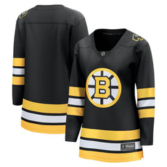 Boston Bruins Fanatics Women's Anniversary Home Breakaway Jersey - Black - NHL 203376745