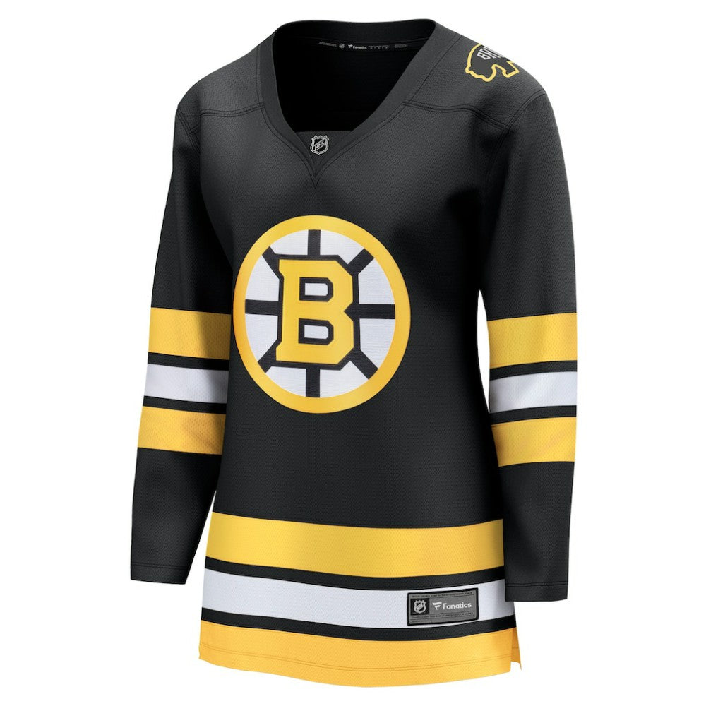 Boston Bruins Fanatics Women's Anniversary Home Breakaway Jersey - Black - NHL 203376745