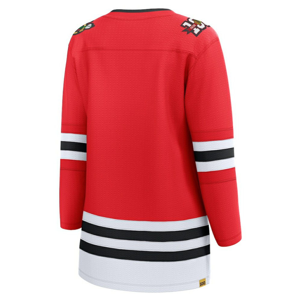 Chicago Blackhawks Fanatics Women's Centennial Breakaway Jersey - Red - NHL 203376747