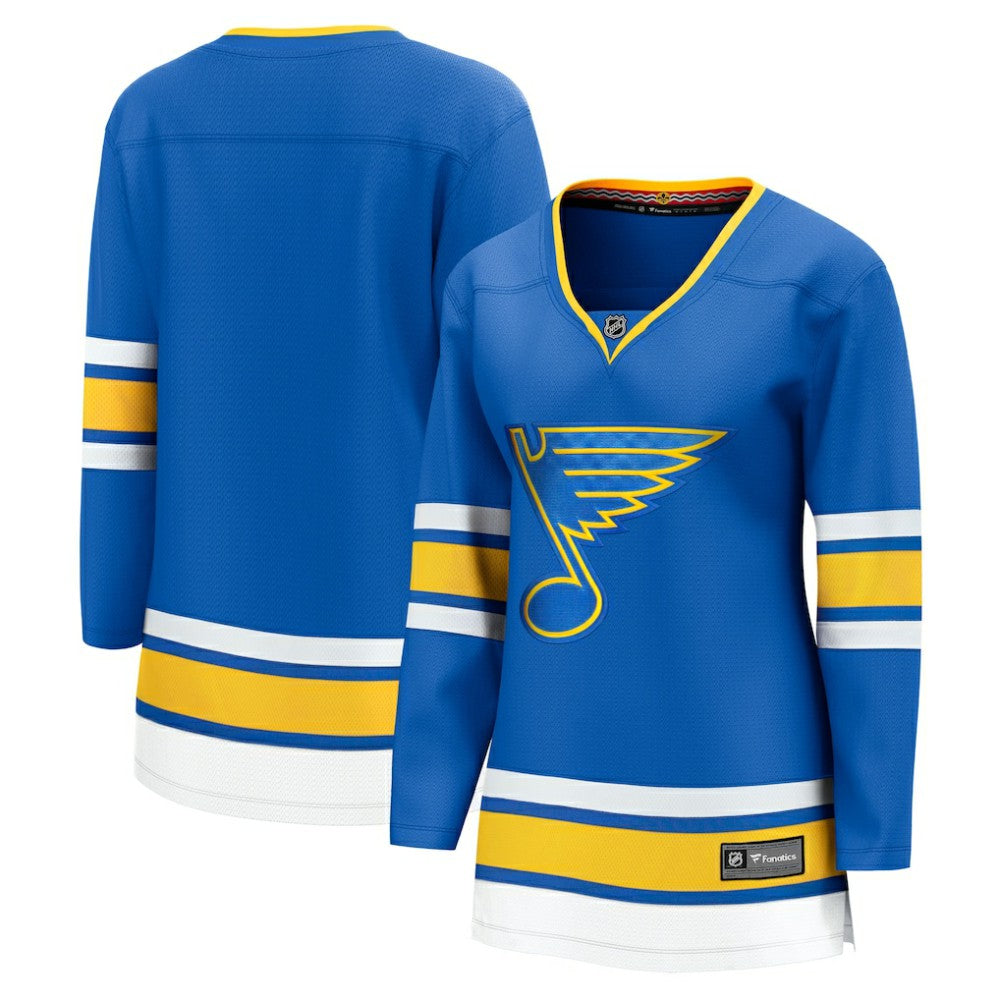 St. Louis Blues Fanatics Women's Home Breakaway Jersey - Blue - NHL 203376749
