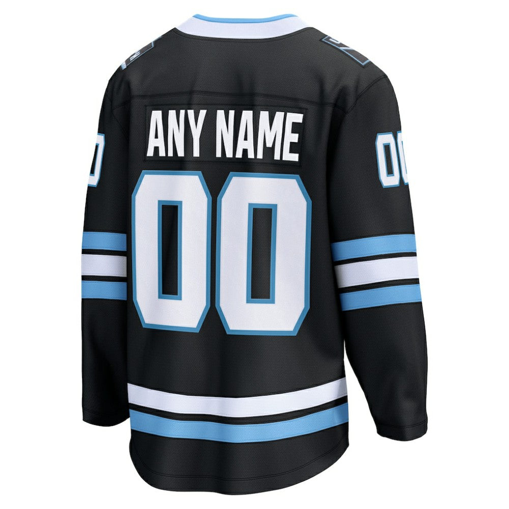 Utah Mammoth Fanatics Home Breakaway Custom Jersey - Black - NHL 203376755