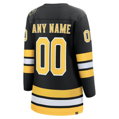 Boston Bruins Fanatics Women's Home Breakaway Custom Jersey - Black - NHL 203376756