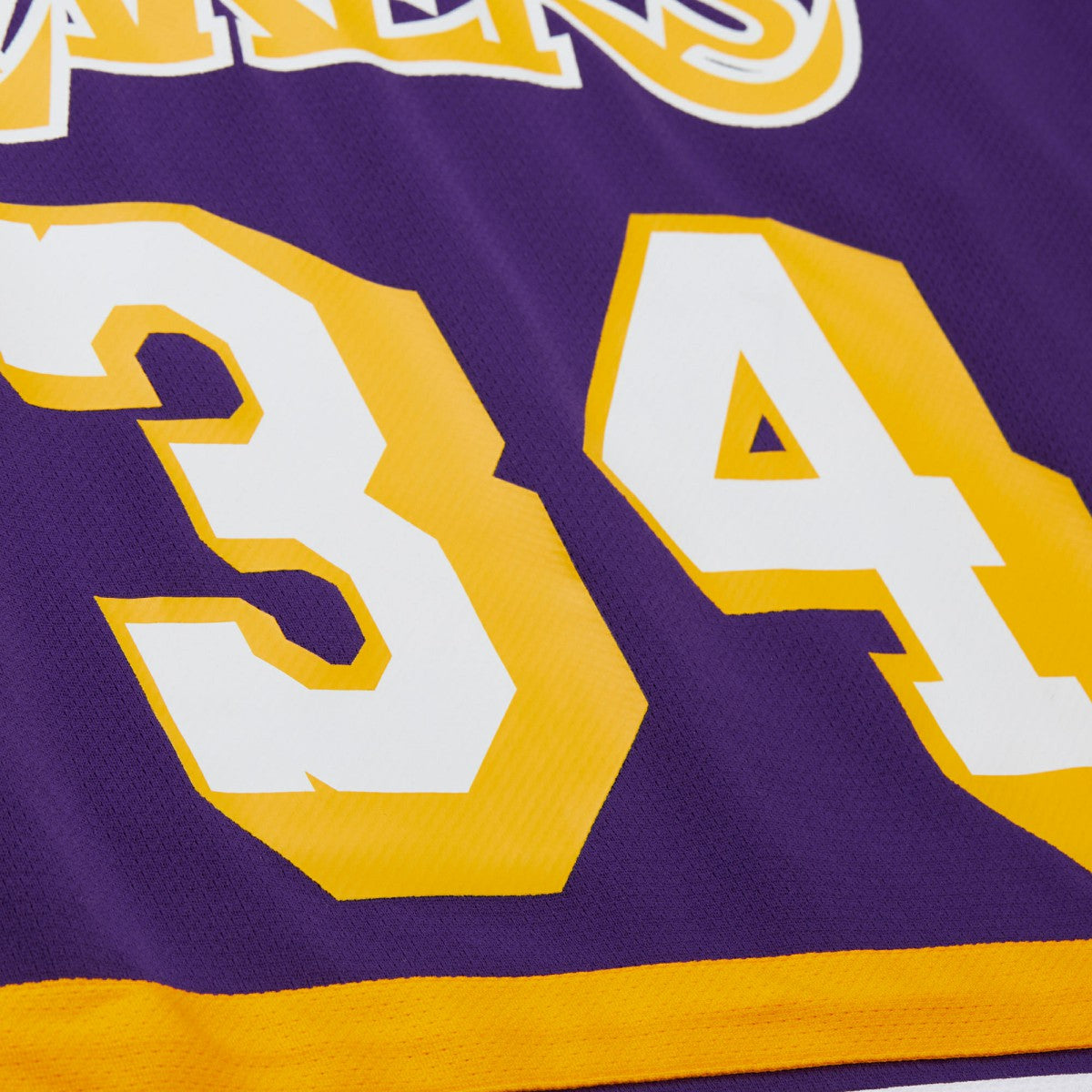 Shaquille O'Neal Los Angeles Lakers Unisex Maxxed Out Fashion Hockey Jersey Purple | Mitchell & Ness discount