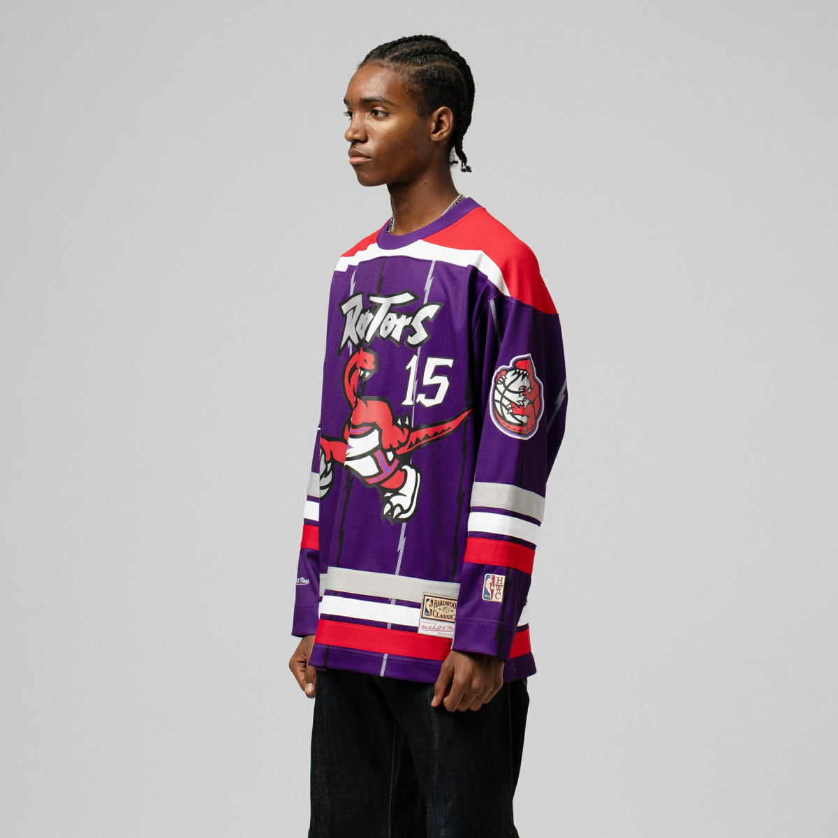 Vince Carter Toronto Raptors Unisex Maxxed Out Fashion Hockey Jersey Purple | Mitchell & Ness Near Me