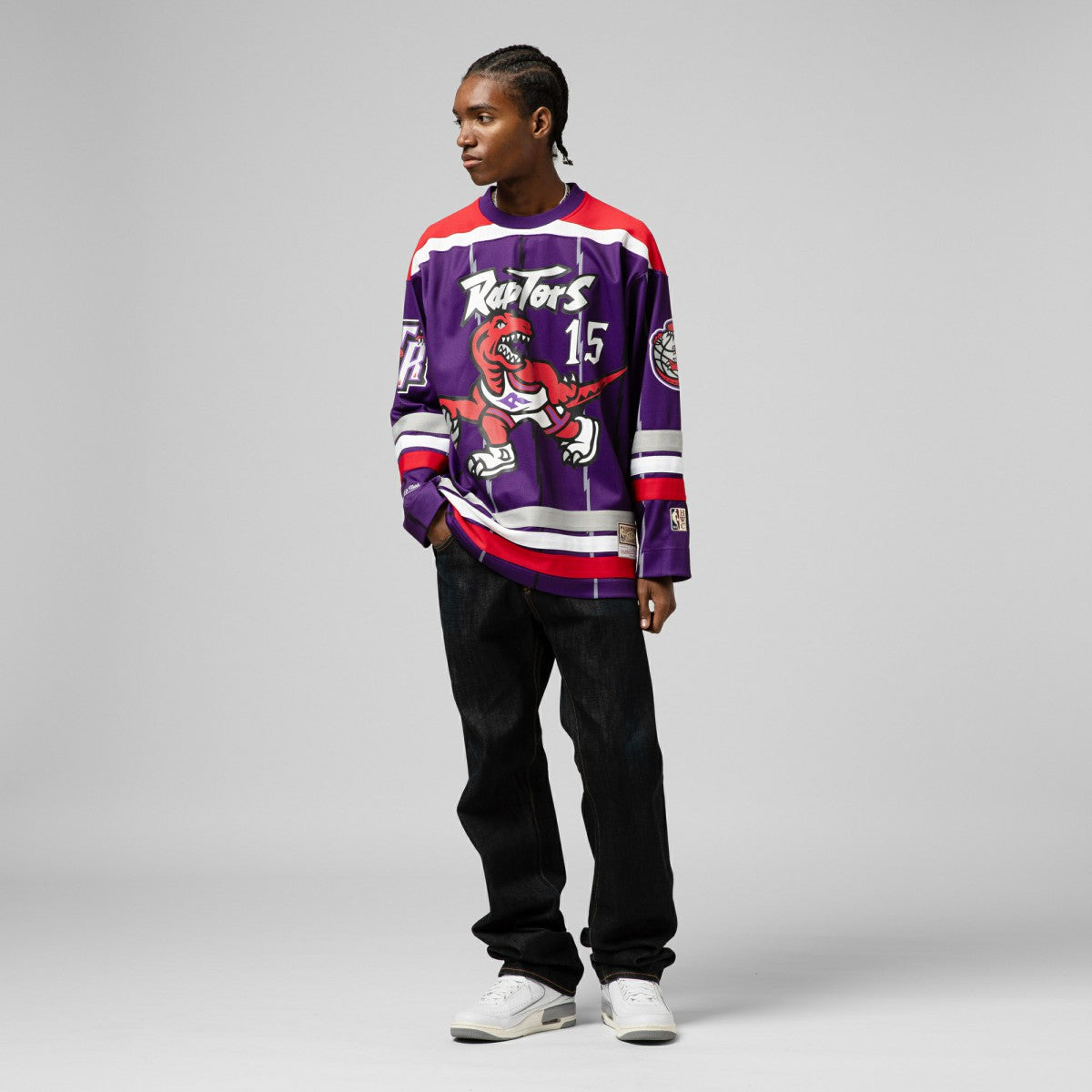 Vince Carter Toronto Raptors Unisex Maxxed Out Fashion Hockey Jersey Purple | Mitchell & Ness Near Me