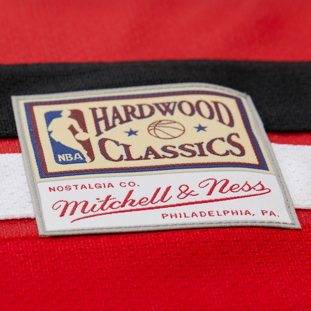 Dikembe Mutombo Atlanta Hawks Unisex Maxxed Out Fashion Hockey Jersey Red | Mitchell & Ness